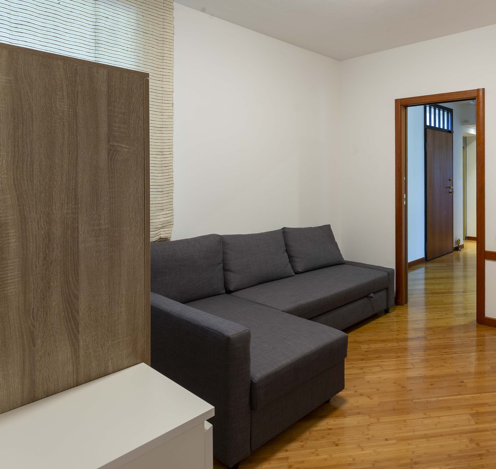 The fourth bedroom, a quiet room off the hall with a double sofa bed